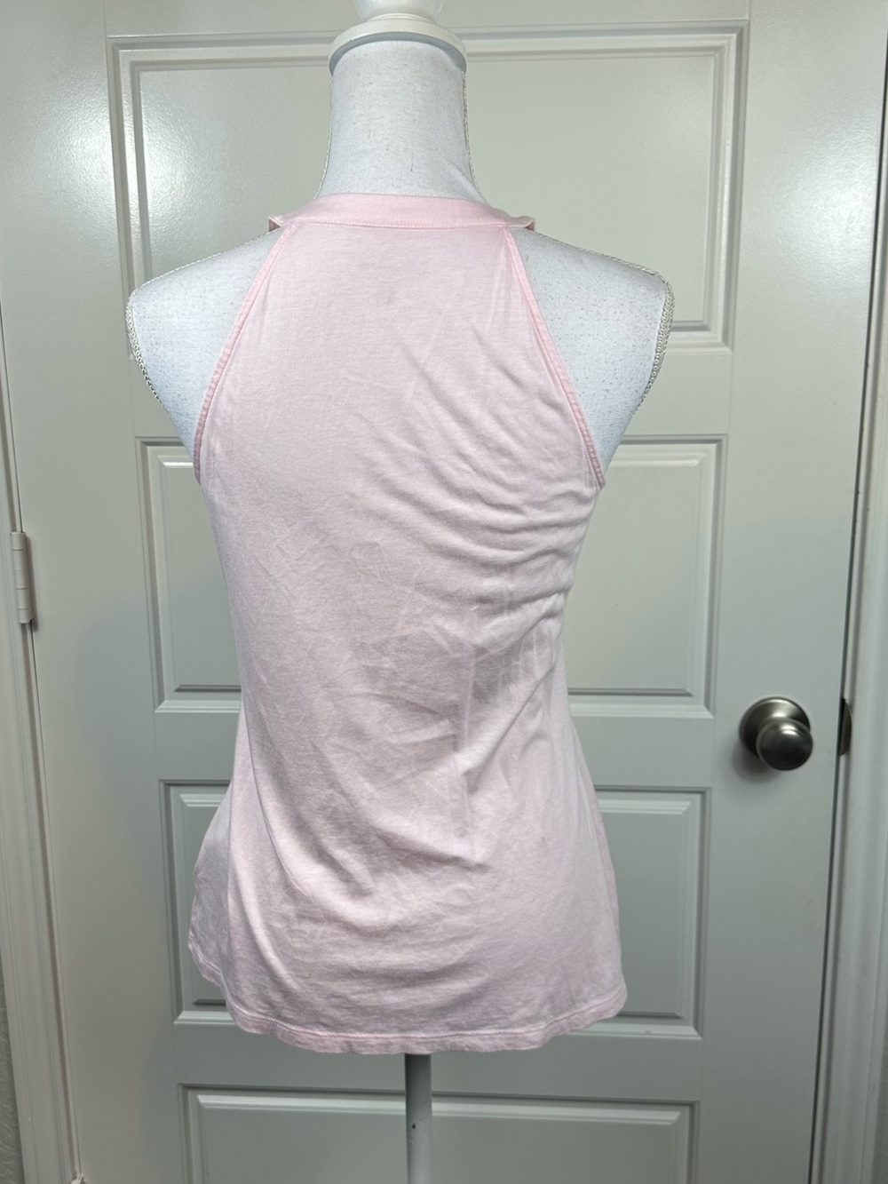 Lilly Pulitzer Light Pink Classic Ruffle Sleeveless Top Cotton Blend Size XS - Picture 5 of 9